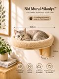 Nid Mural Miaolya™ — Couchage suspendu pour chat